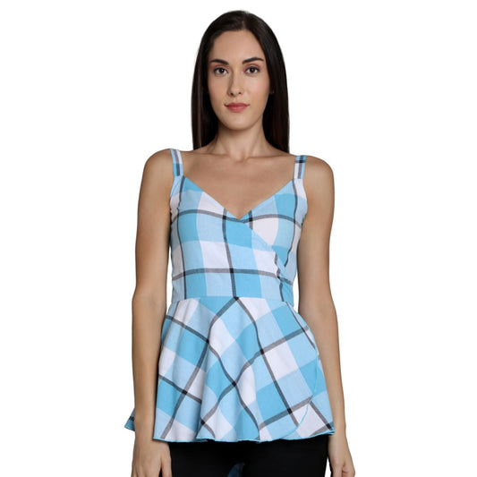 Mantra Blue cotton Spegatti top