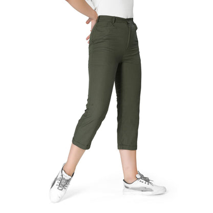 Mantra green high waist trouser