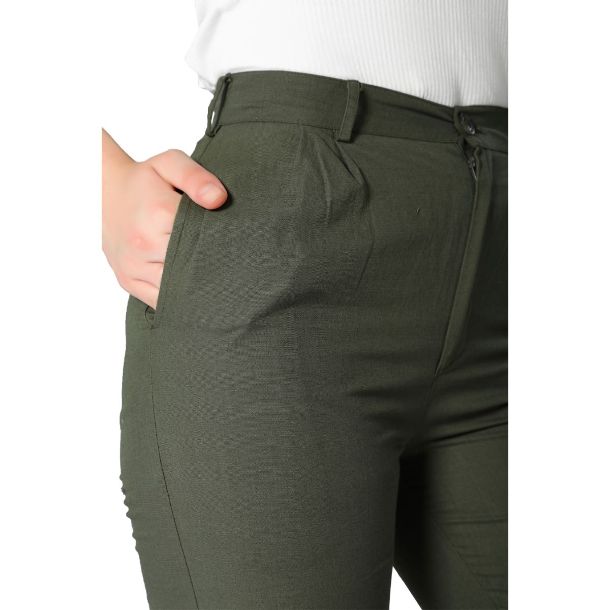 Mantra green high waist trouser
