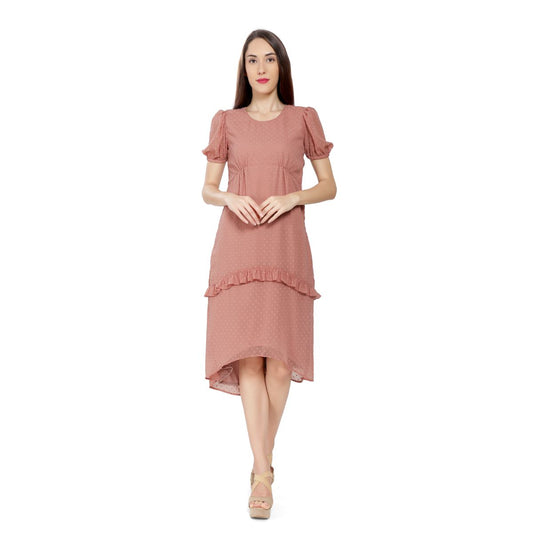 Mantra pink High Low Dress