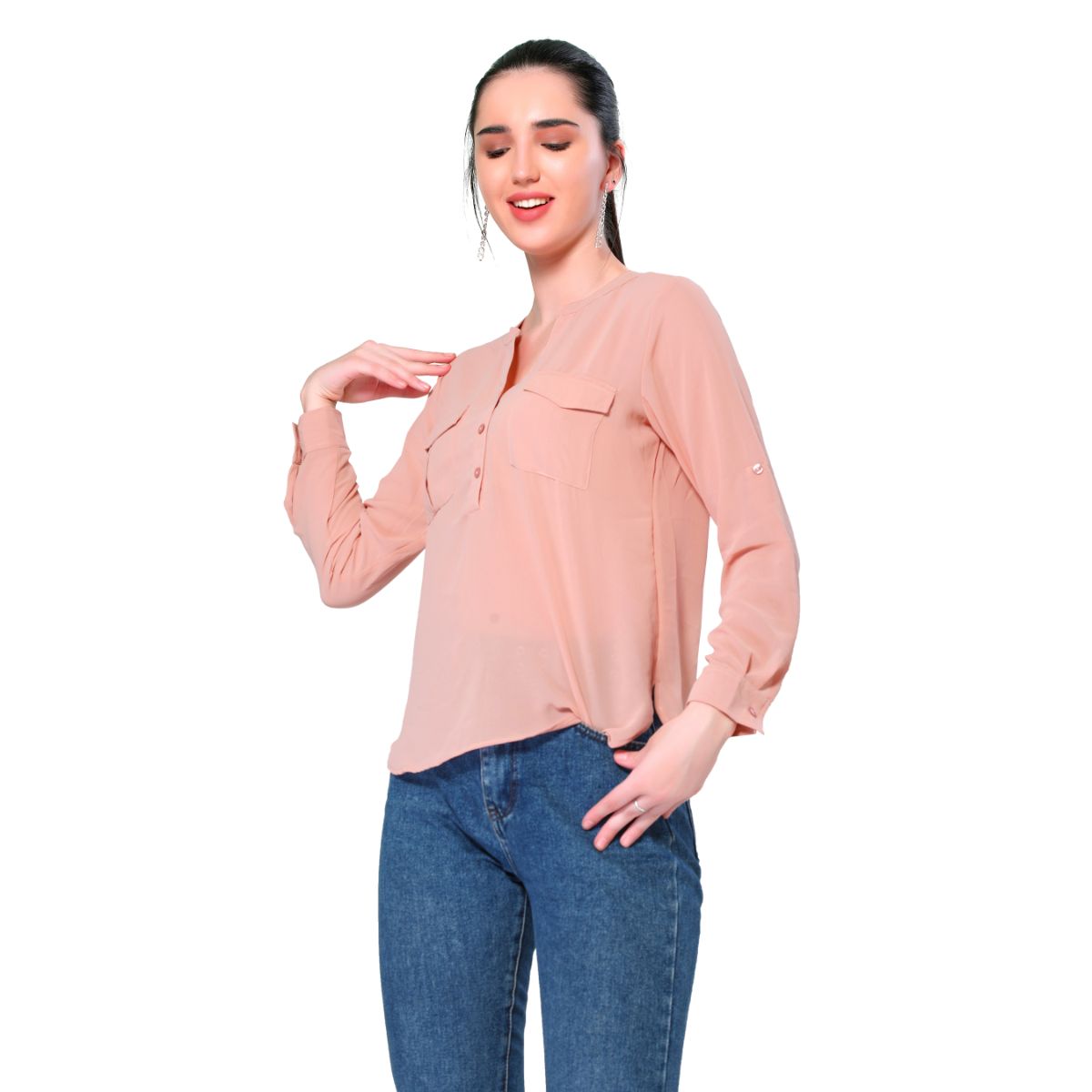 Mantra peach Solid  top