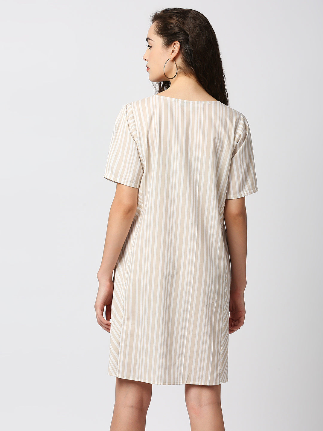 Mantra striped  A-line dress