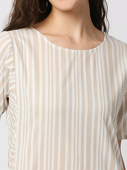 Mantra striped  A-line dress